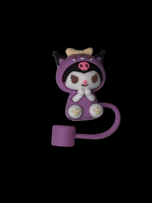 Purple Kuromi Straw Topper
